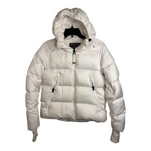 Athleta XXS Snow Goose Down Jacket white puffer hike wear full zip‎